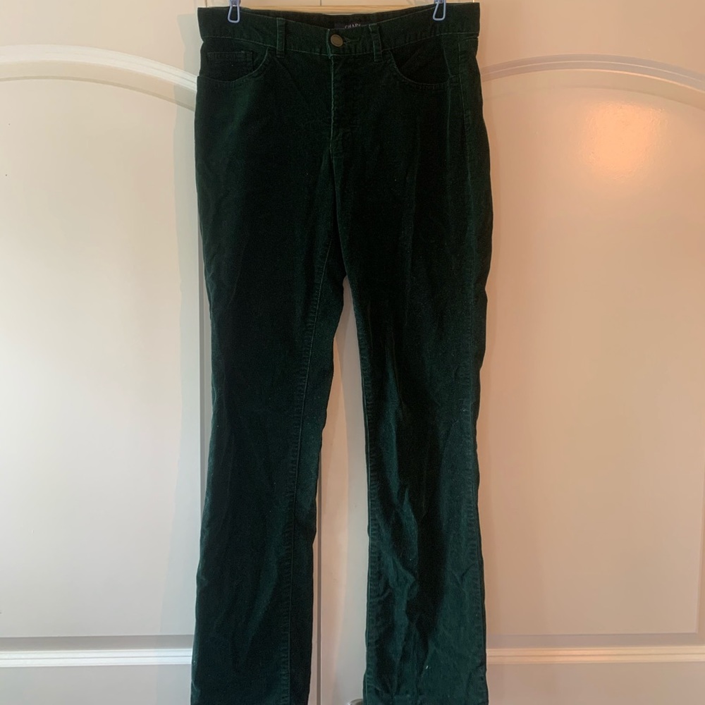 Green corduroy pants